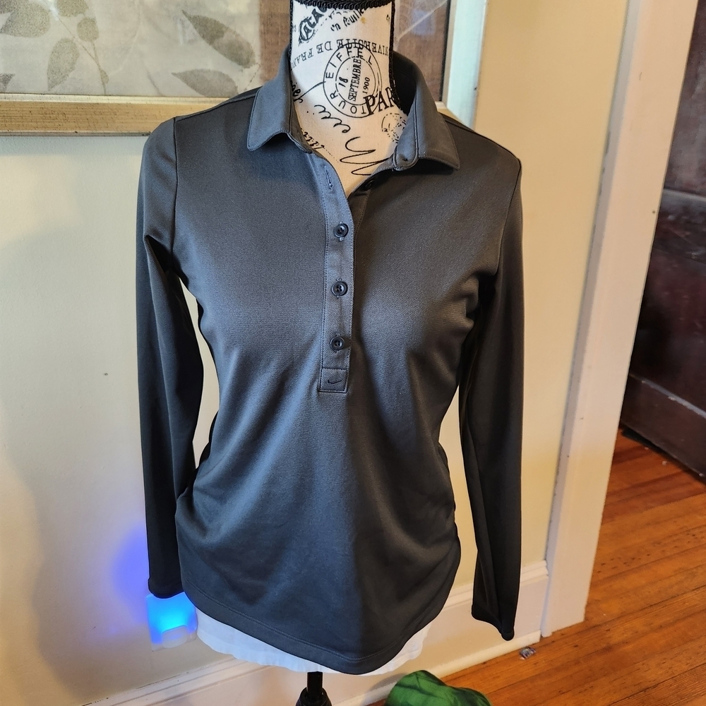 Nike Women's Charcoal Polo Style Shirt